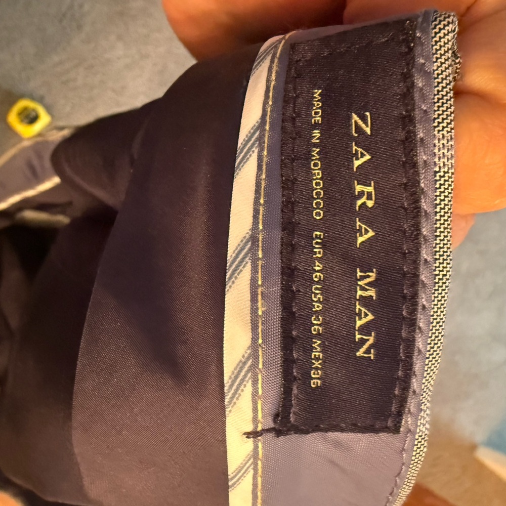 Zara Man gray pin stripped Trousers - Picture 5 of 5